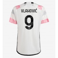 Dres Juventus Dusan Vlahovic #9 Gostujuci 2023-24 Kratak Rukav